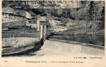 Champagnole (Jura). 118. L'Ain au barrage de l'usine électrique. Paris, B.F.
