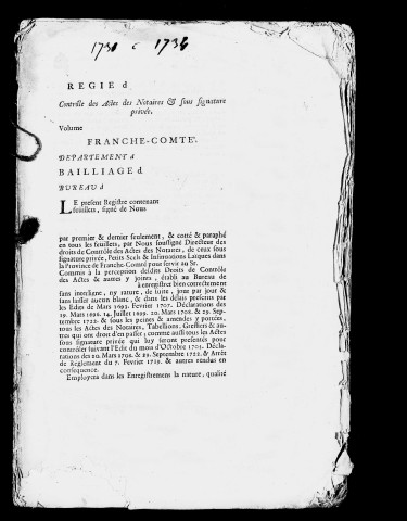 Registre du 3 janvier 1731 au 2 février 1734