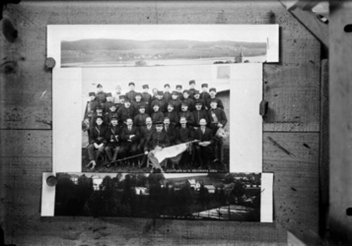 Reproduction. Groupe gendarmes. Souvenir du 11/11/1926