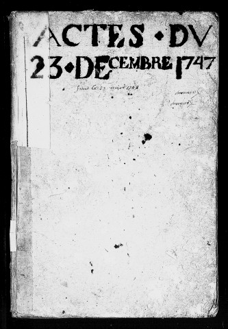 Registre du 23 décembre au 28 mars 1748