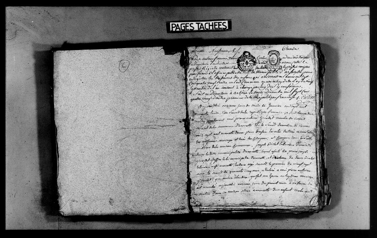 Série communale : naissances, mariages, décès, publications de mariage 1793-an VIII.