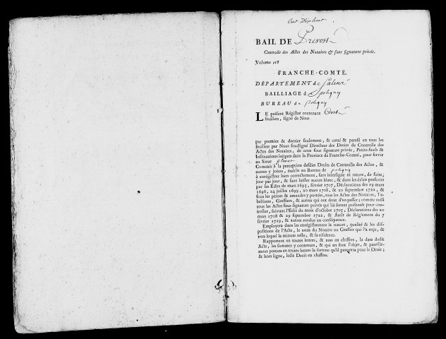 Registre du 3 avril au 31 octobre 1765