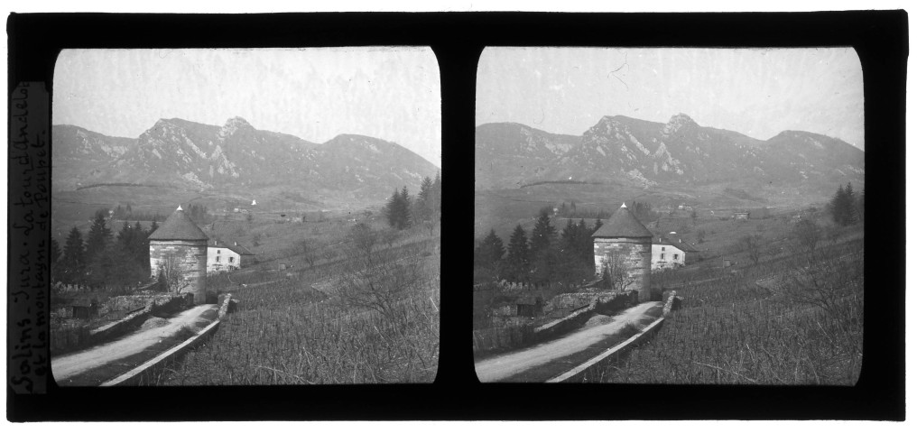 Tour d'Andelot à Salins et Mont Poupet.