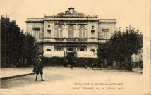 Lons-le-Saunier (Jura). Le théâtre avant l'incendie du 21 janvier 1901. L.Demay.