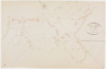 Saint-Aubin, section H, le Village, feuille 4. [1825] géomètre : Tabey