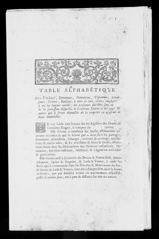 table des mutations des biens immeubles (1783 - 1789)