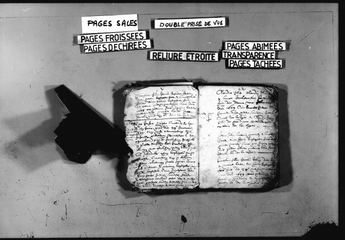 Série communale : baptêmes, septembre 1648-mai 1666 ; mariages juillet 1648-mai 1666.