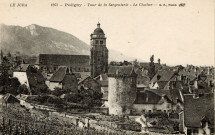 Poligny (Jura). 1263. La tour de la Sergenterie, le clocher. Paris, B.F.