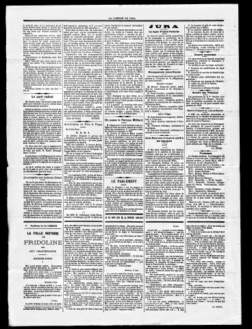 La Liberté du Jura et de la Franche-Comté. 1er semestre 1910.