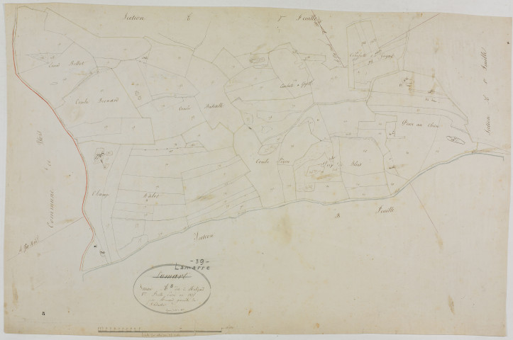 Marre (La), section A, Molizard, feuille 8.géomètre : Romand