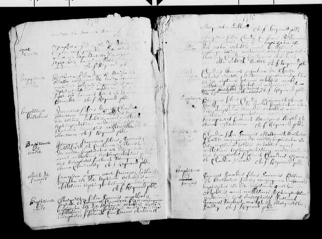 Série communale : baptêmes, mariages, sépultures, 2 septembre 1711-31 mars 1731. Confirmation, 1712.