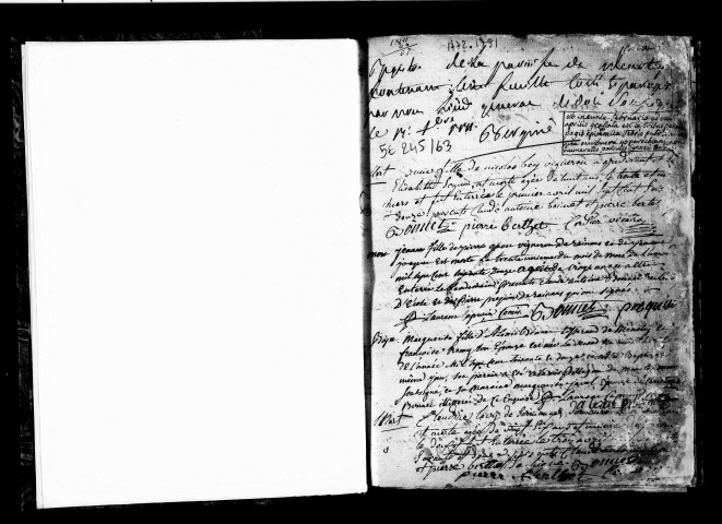 Baptêmes, mariages, sépultures.