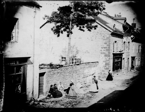 Scène de rue. Nozeroy