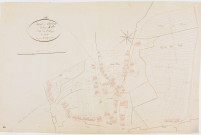 Saint-Aubin, section H, le Village, feuille 1. [1825] géomètre : Tabey