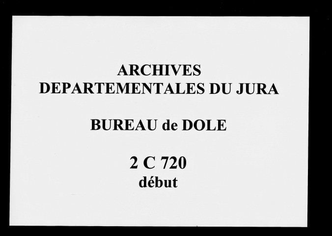 Registre du 26 octobre 1724 au 7 mars 1725