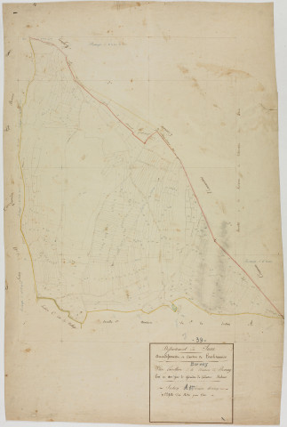 Bornay, section A, feuille 1.géomètre : Rebour