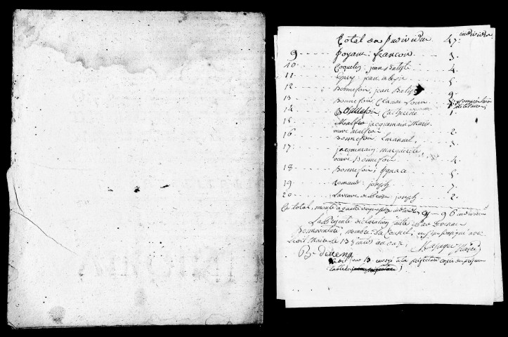 Tableaux nominatifs (registre de population), an X, an XI, an XII, an XIII, an XIV, 1810. Listes nominatives, 1866, 1872, 1876.