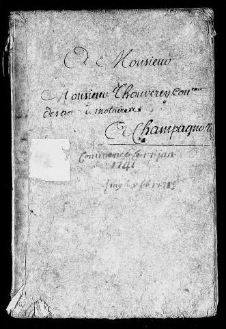 Registre du 17 janvier 1741 au 8 février 1743