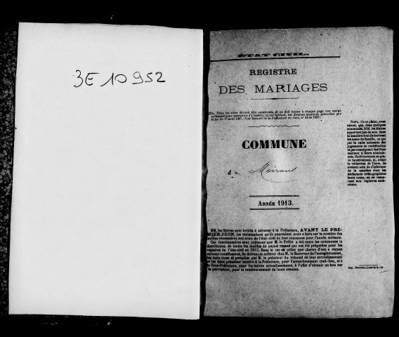 Mariages, décès.