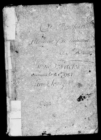 Registre du 12 octobre 1751 au 3 juillet 1752