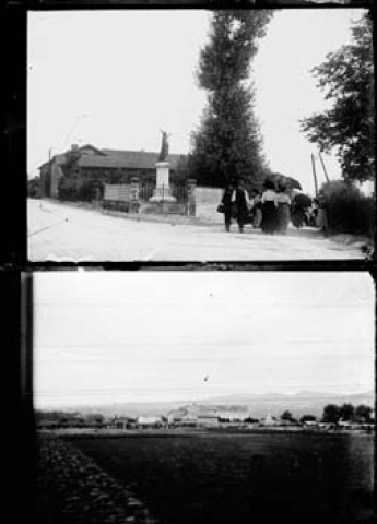 Une statue / Un village