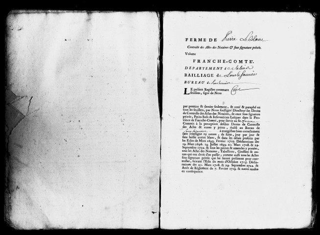 Registre du 1er janvier au 31 mars 1743