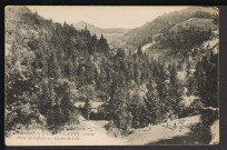 Environs de Saint-Claude – Pont de Dallière [Villard-Saint-Sauveur] – Usine de l’Ile. (Cliché Mandrillon, St-Claude)