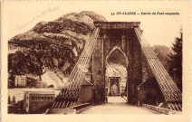 Saint-Claude (Jura). 33. L'entrée du pont suspendu. P.R.