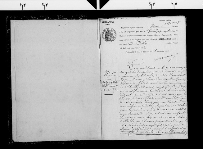 Naissances, décès.