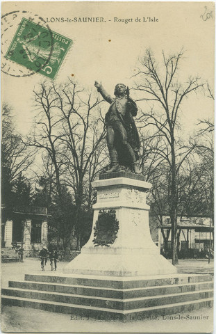 Lons-le-Saunier (Jura). Statue de Rouget-de-Lisle.