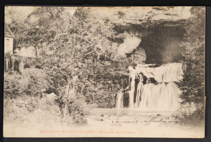 Environs de Salins-les-Bains – Source du Lizon [Nans-sous-Sainte-Anne] (1903)