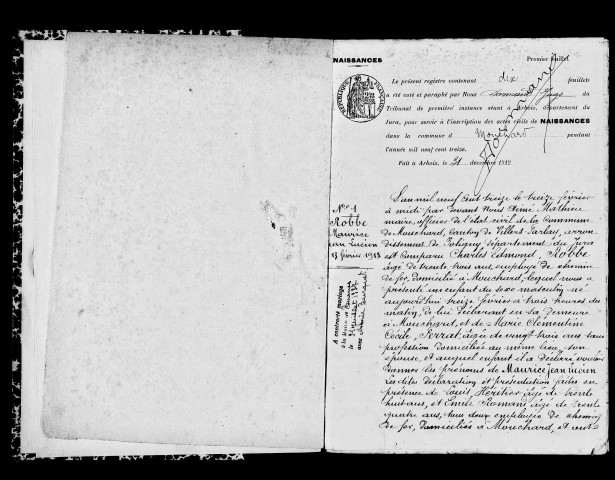 Naissances, mariages, décès, publications de mariage.