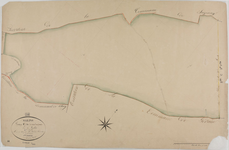 Salins, section C, les Amboussoux, feuille 3.