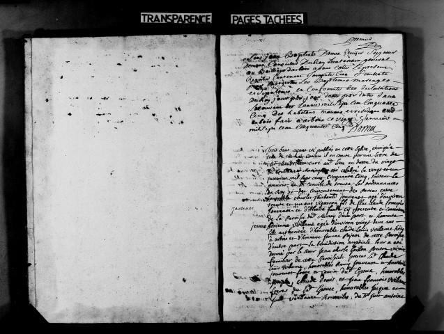 Baptêmes, mariages, sépultures 21 janvier -31 décembre 1755