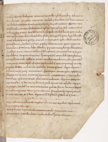 Bède le Vénérable, Commentaire sur l'Évangile de saint Marc.