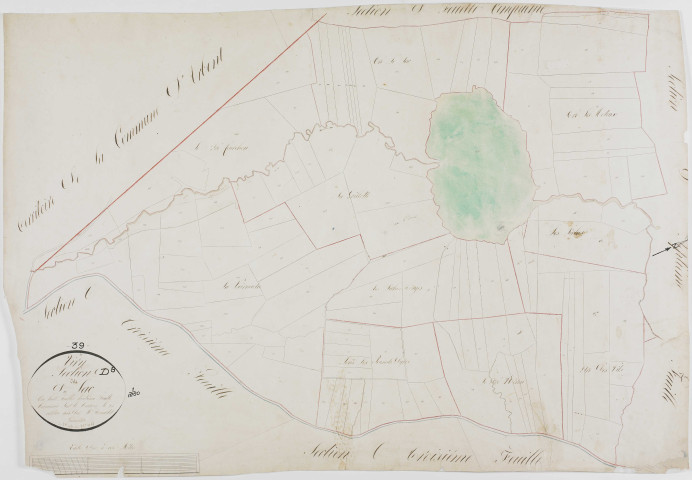 Viry, section D, le Lac, feuille 8.géomètre : Renardet