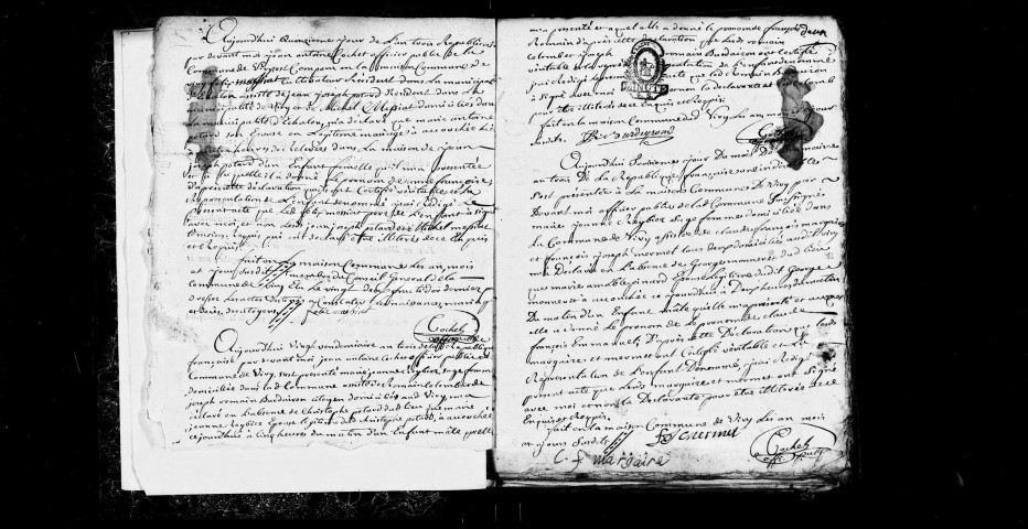 Naissances an III-1812 ; publications de mariage an XI, an XIII-1812.