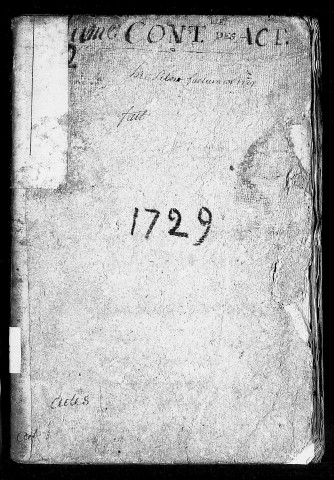 Registre du 8 septembre 1729 au 1er février 1730