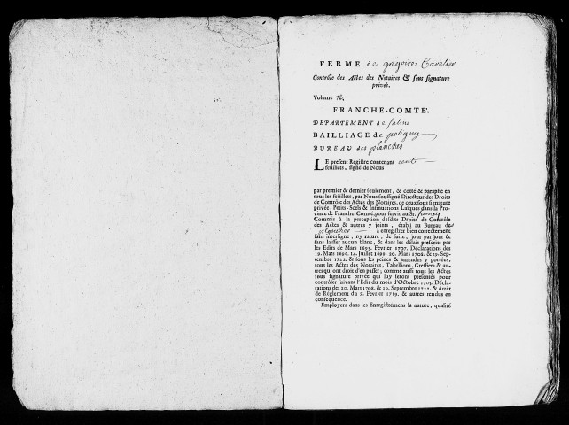 Registre du 1er mars 1734 au 19 octobre 1735