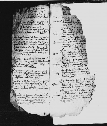 Série communale : Registres des baptêmes, 2 novembre 1567 - 3 février 1579