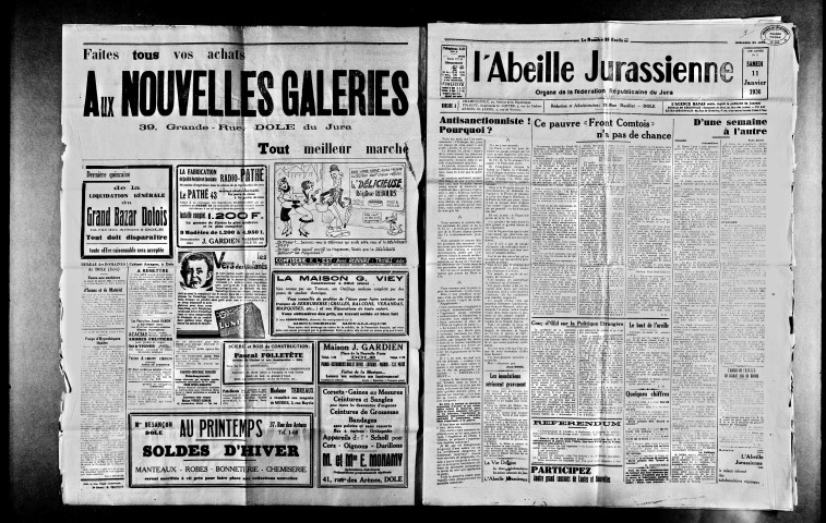 L'Abeille jurassienne. 1936.