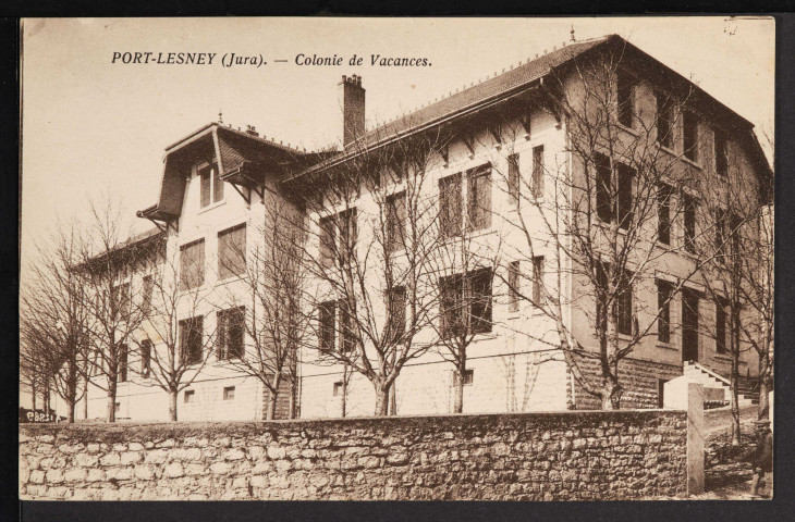 Port-Lesney (Jura).- Colonie de Vacances (Edit. Et cliché Karrer, Dôle)