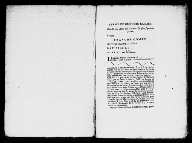 Registre du 30 novembre 1734 au 6 août 1736