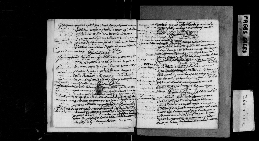 Baptêmes, mariages, sépultures.