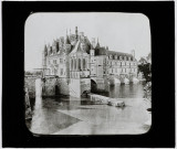 Reproduction d'une vue du château de Chenonceau.