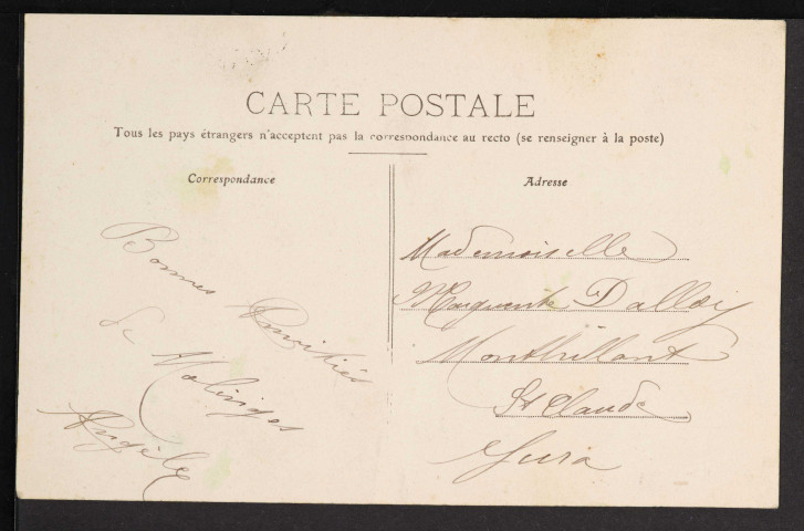 Molinges (Jura) - Le Pont sur la Bienne (colorisé)