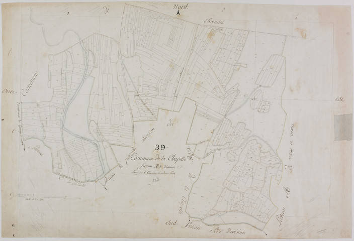 Chapelle-sur-Furieuse (La), section D, le Village, feuille 2. [1811]