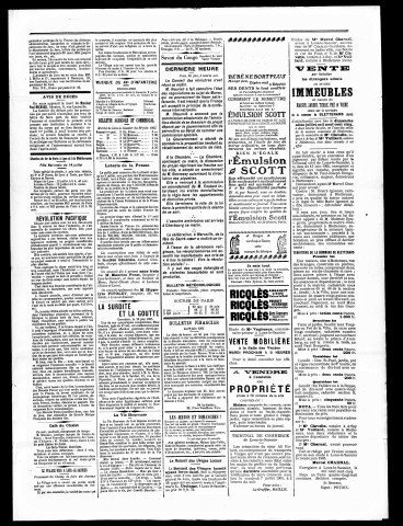 La Liberté du Jura et de la Franche-Comté. 2ème semestre 1905.