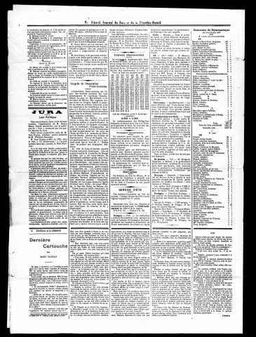 La Liberté du Jura et de la Franche-Comté. 2ème semestre 1903.