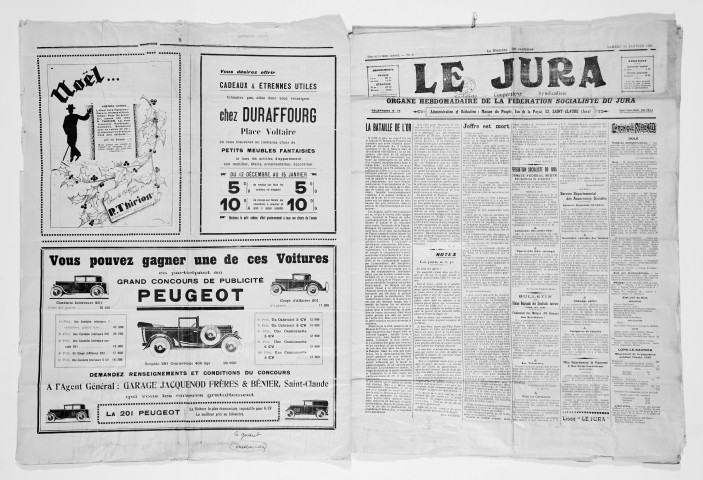 Le Jura socialiste, coopérateur, syndicaliste (1931-1932)